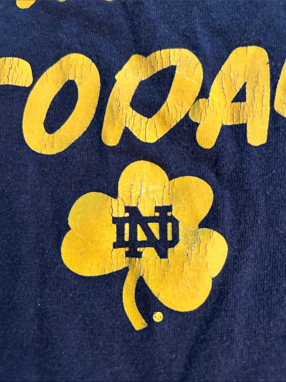 'Notre Dame ‘Play Like a Champion Today' Navy T-Shirt Champion - Picture 4 of 8